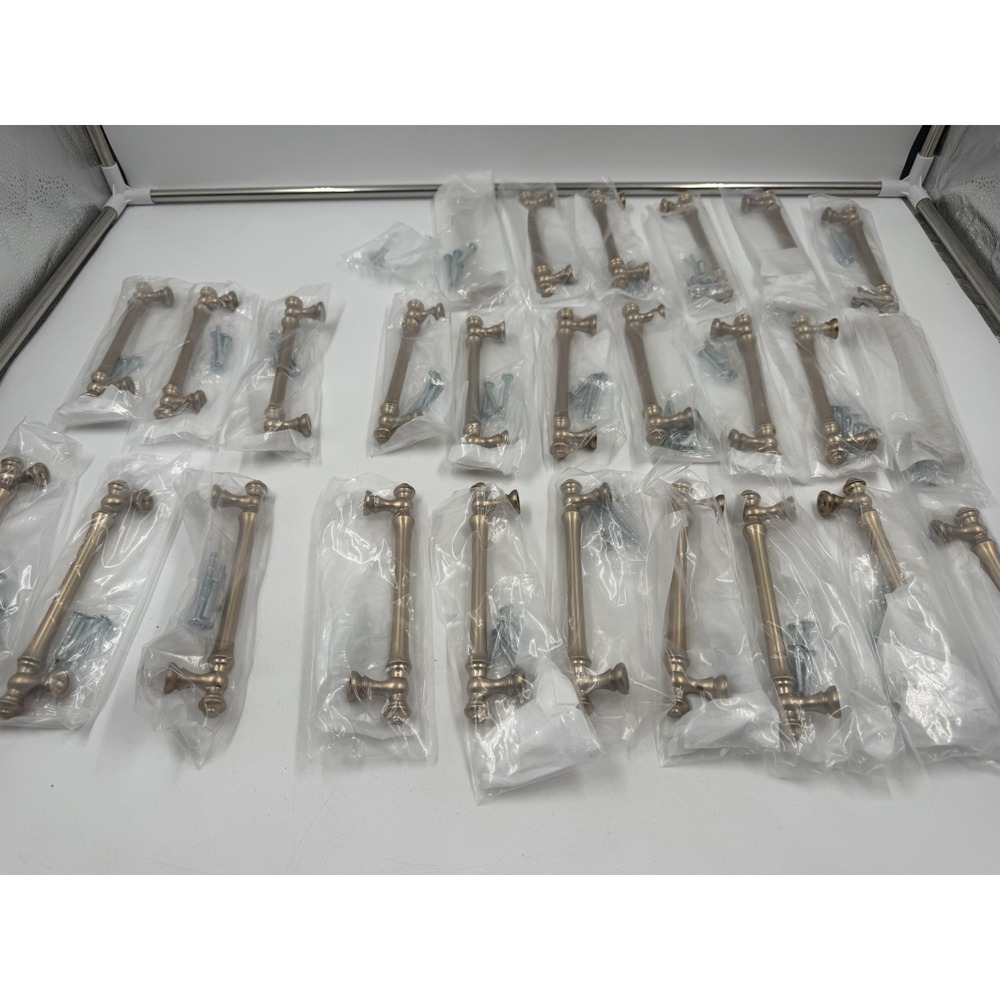 Asidrama 26 Pack 5 Inch 128mm Champagne Bronze Kitchen Cabinet Handles Brushed B - Picture 3 of 9